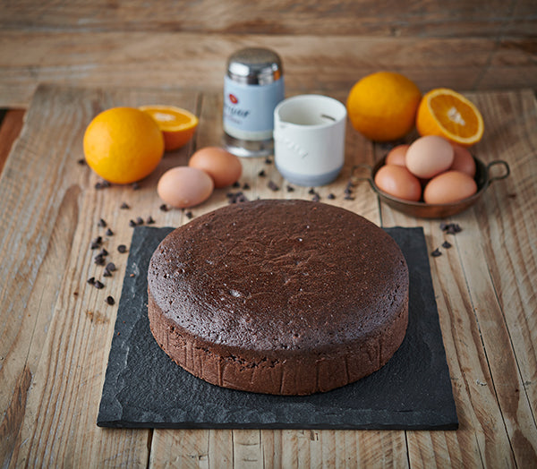 plain chocolate orange cake for decorating