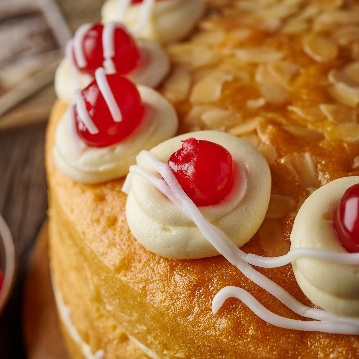Cherry Bakewell Cake- (NGCI)- 10 Inch