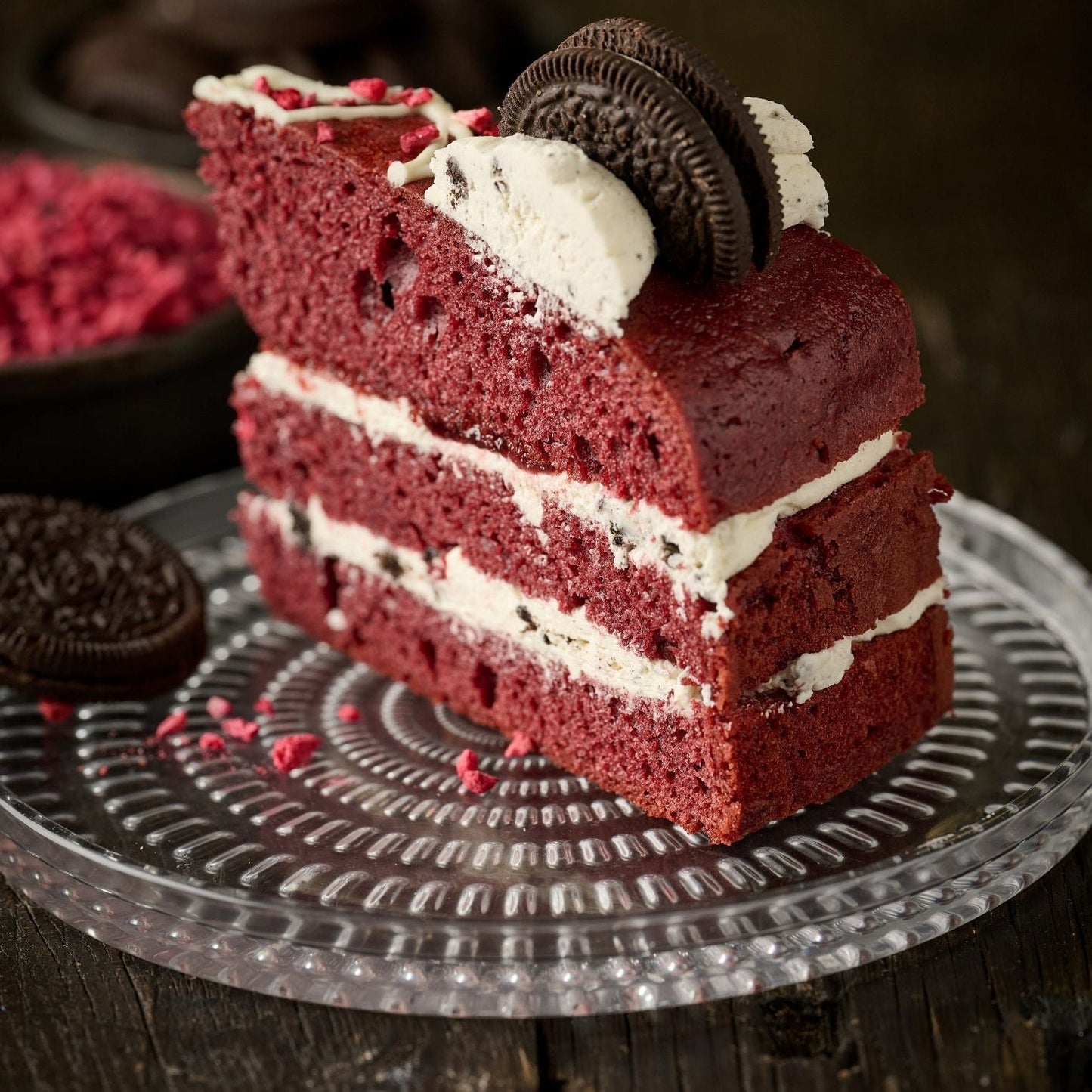 Red Velvet & Cookie Cake- 10 Inch