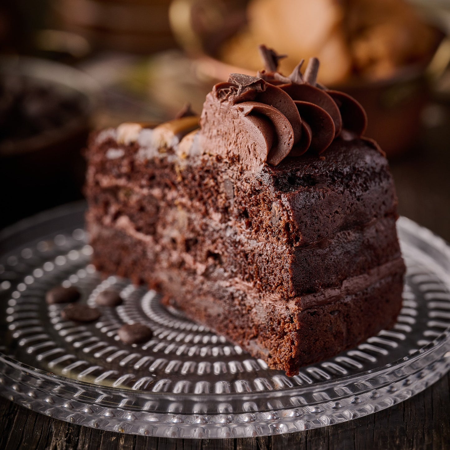 Gooey-licious Chocolate and Caramel Cake (Vegan)- 10 Inch