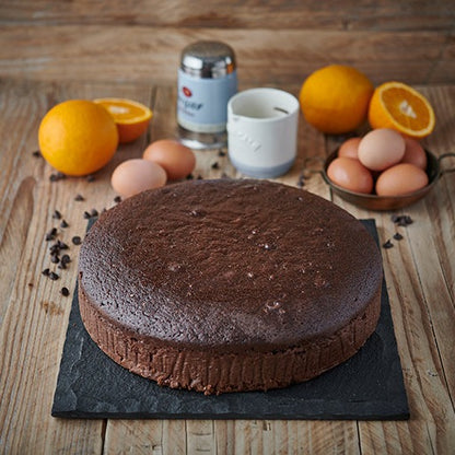12 inch round chocolate orange plain cake 