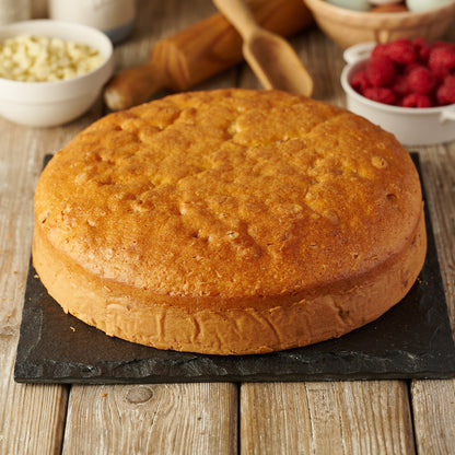 12 inch raspberry white chocolate plain sponge cake 