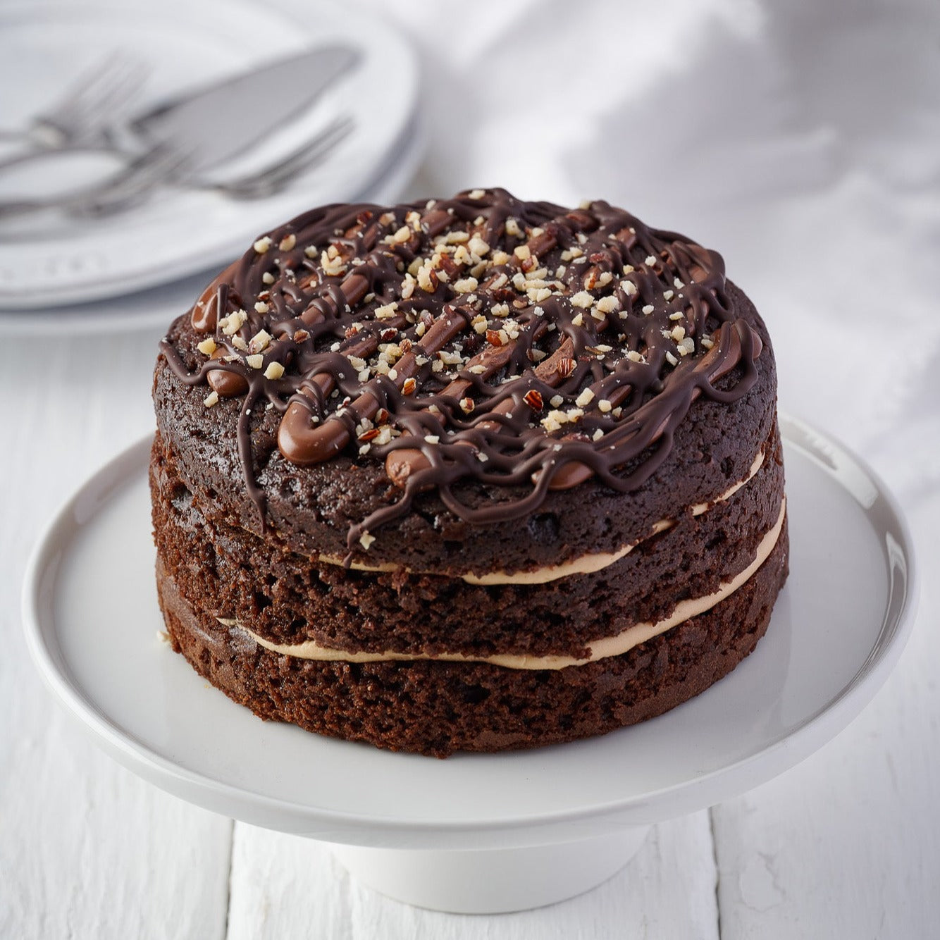 Belgian Chocolate and Hazelnut Cake