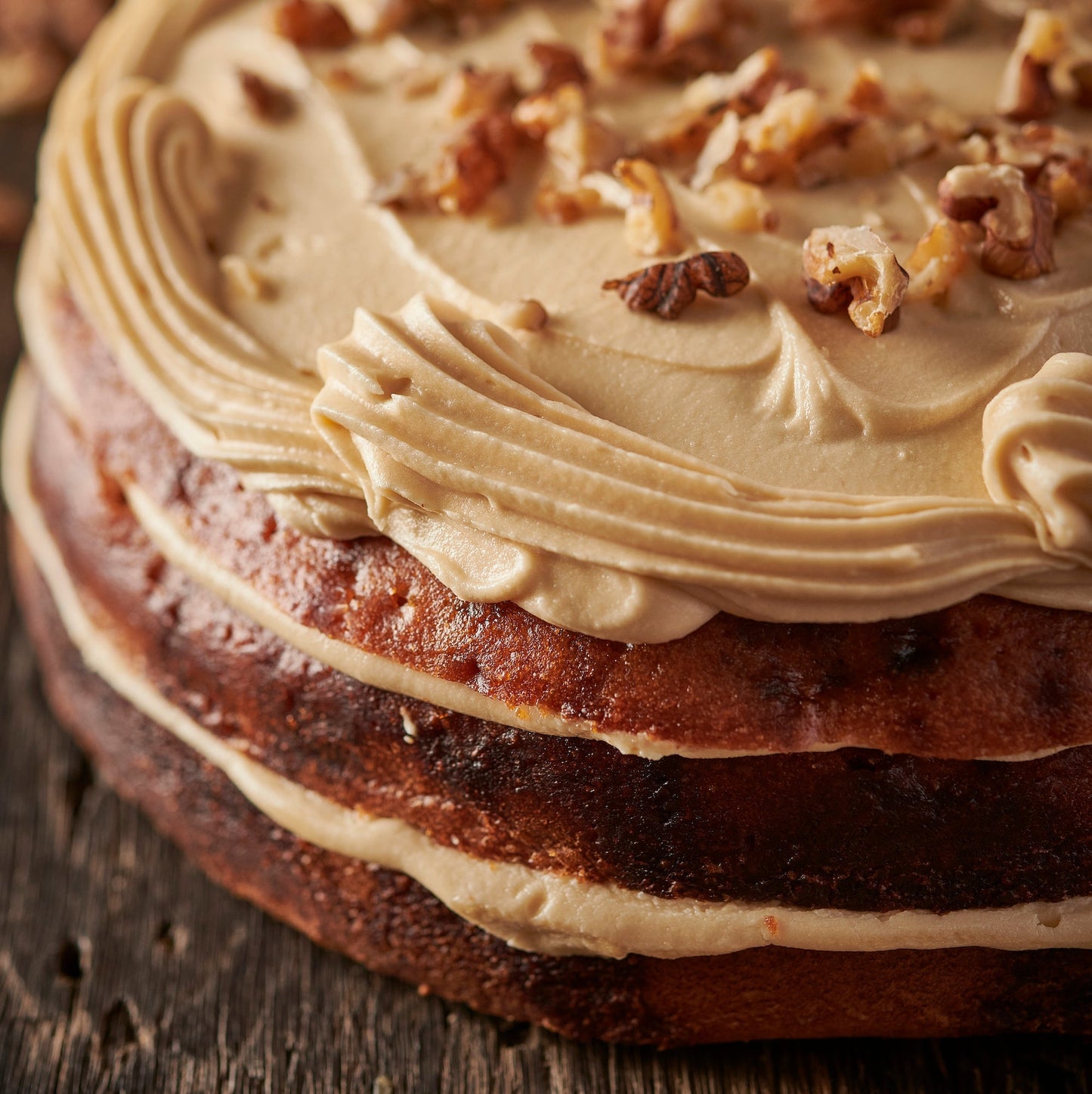 Espresso Coffee & Walnut Cake- 10 Inch