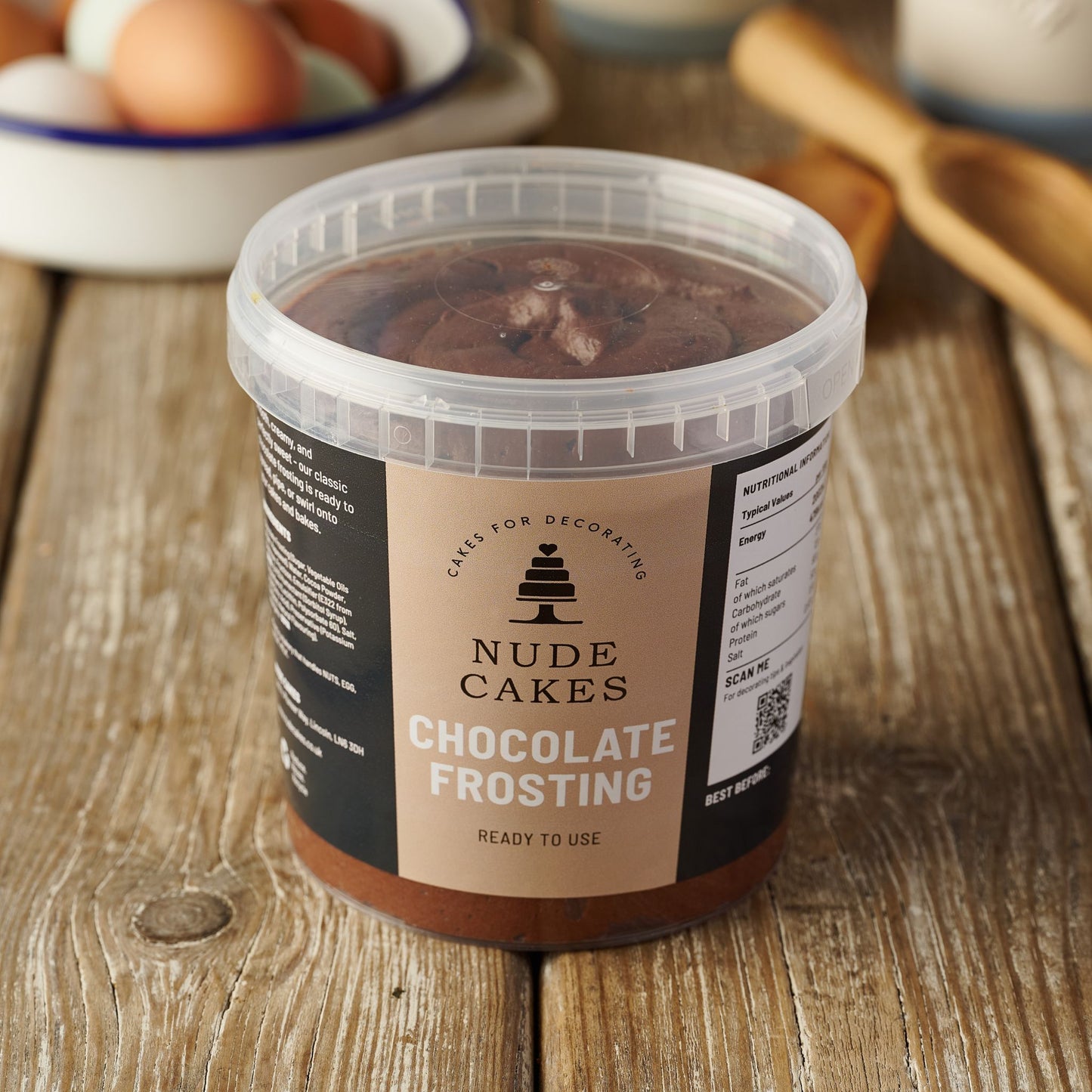 nude cakes chocolate frosting 900g container
