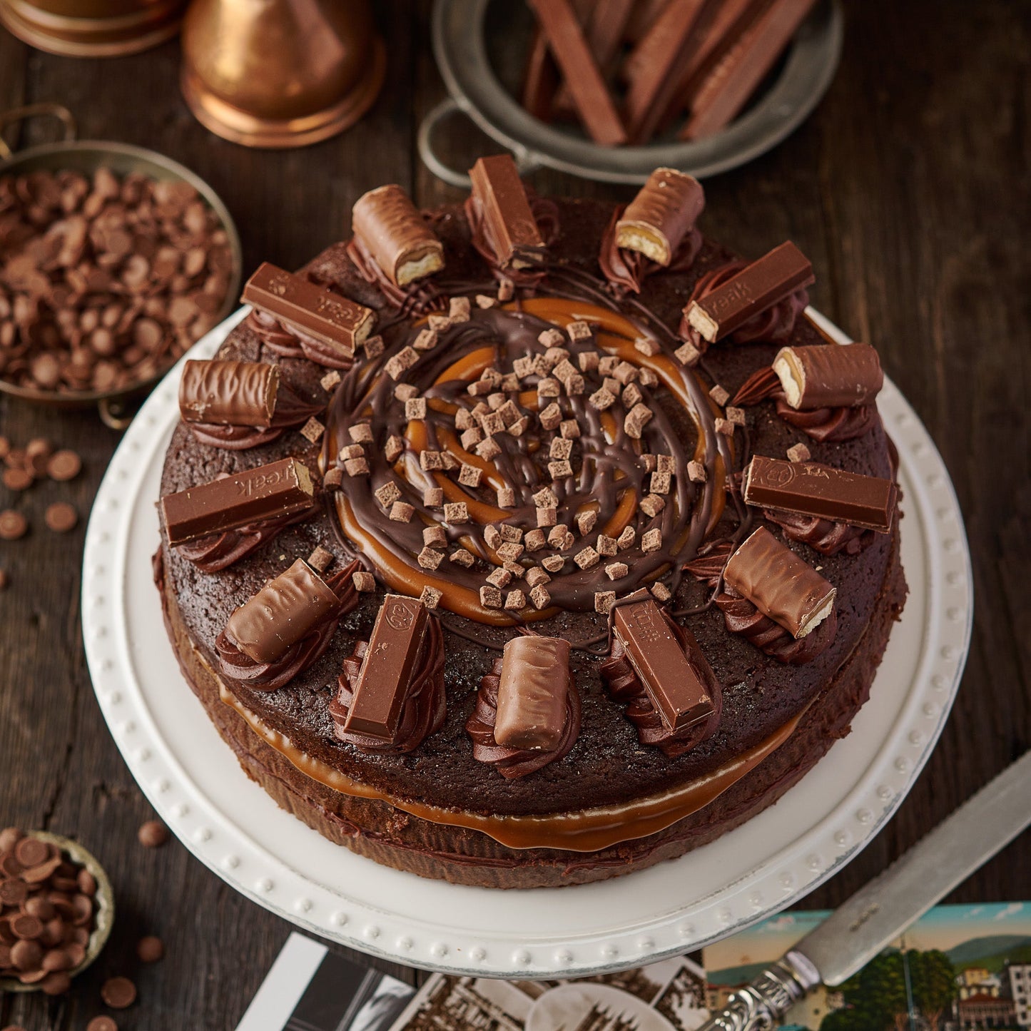 Twix and KitKat Cake- 10 Inch