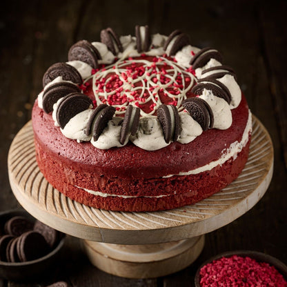 Red Velvet & Cookie Cake- 10 Inch