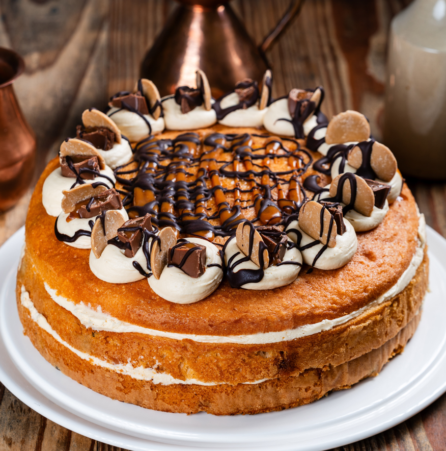Sea Salted Caramel & Chocolate Drizzle Cake- 10 Inch