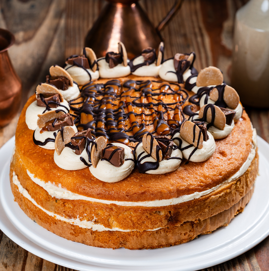 Sea Salted Caramel & Chocolate Drizzle Cake- 10 Inch