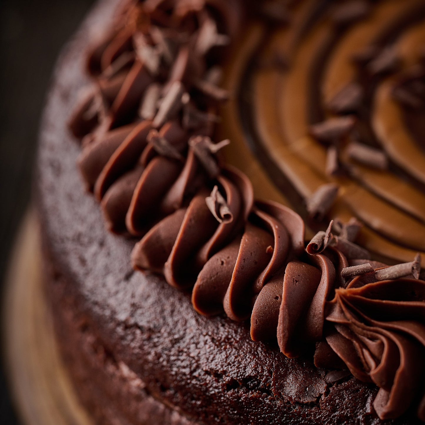 Gooey-licious Chocolate and Caramel Cake (Vegan)- 10 Inch