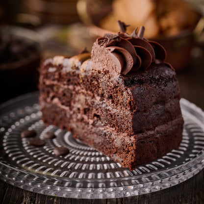 Gooey-licious Chocolate and Caramel Cake (Vegan)- 10 Inch