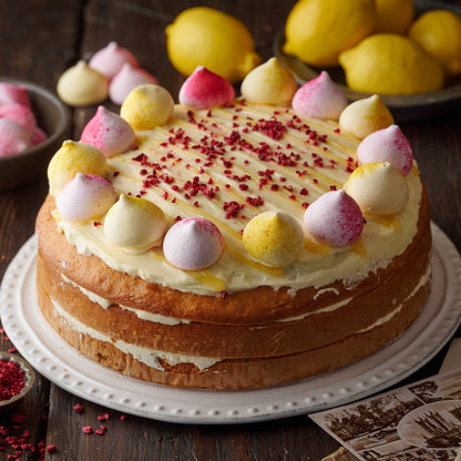 Raspberry & Lemon Meringue Cake- 10 Inch