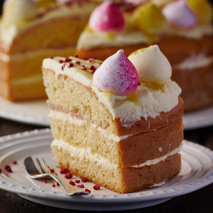 Raspberry & Lemon Meringue Cake- 10 Inch