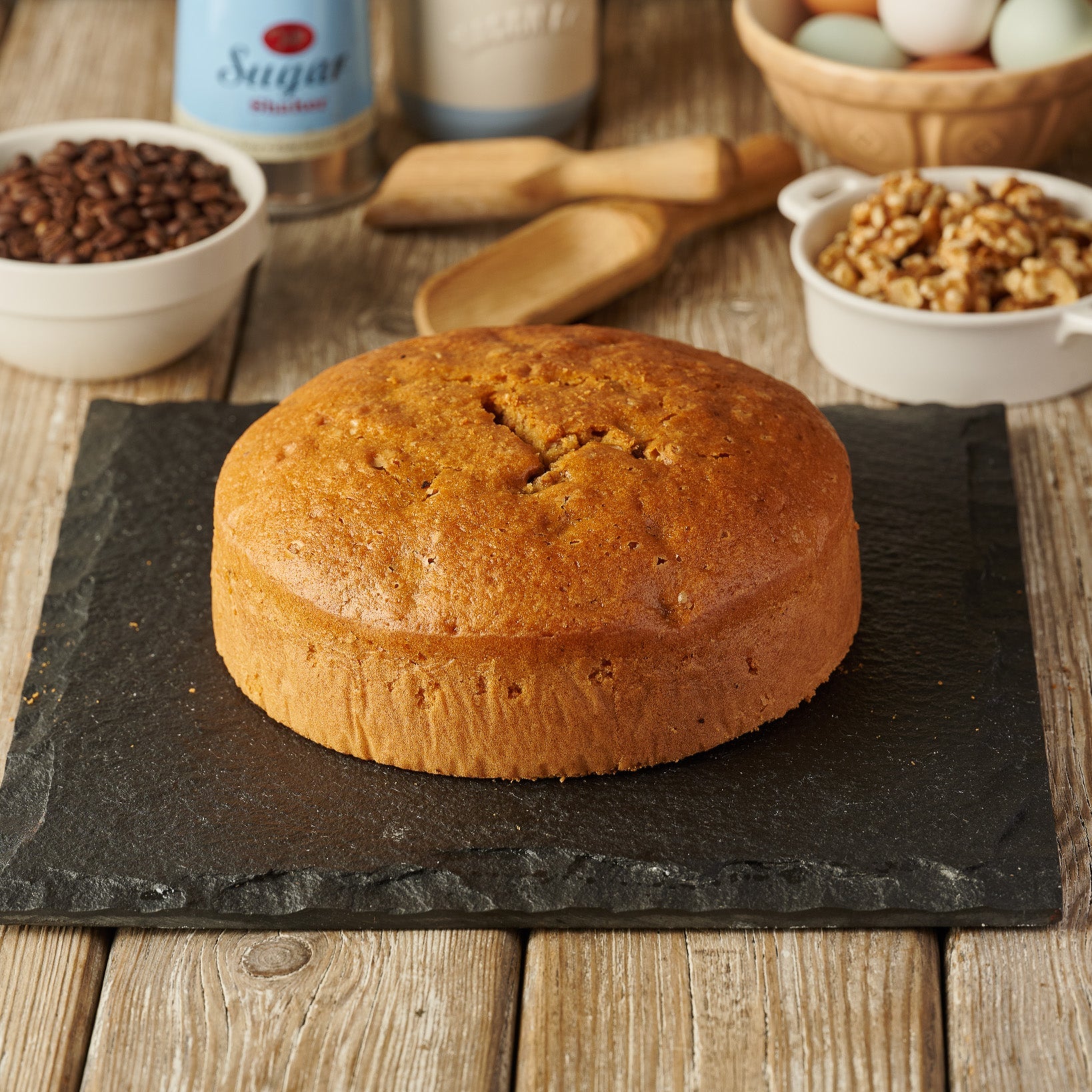 coffee walnut 8 inch plain sponge cake 