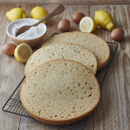 lemon sponge cake ready to decorate UK delivery